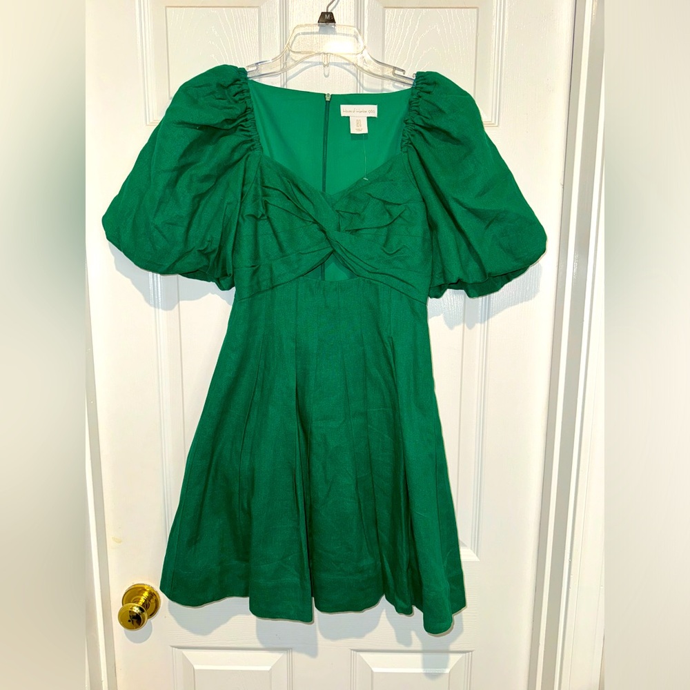 House of Harlow 1960 green dress. Size 0. NWOT